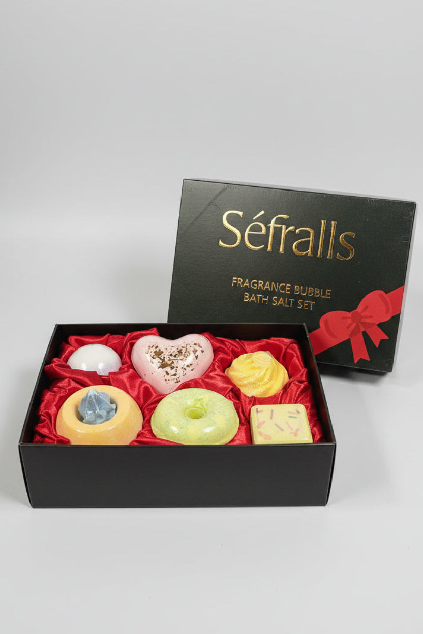 Séfralls fragrance bubble bath salt set 