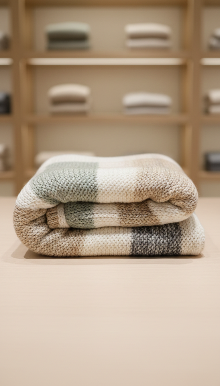 Cotton-Linen Relaxed Throw Blanket